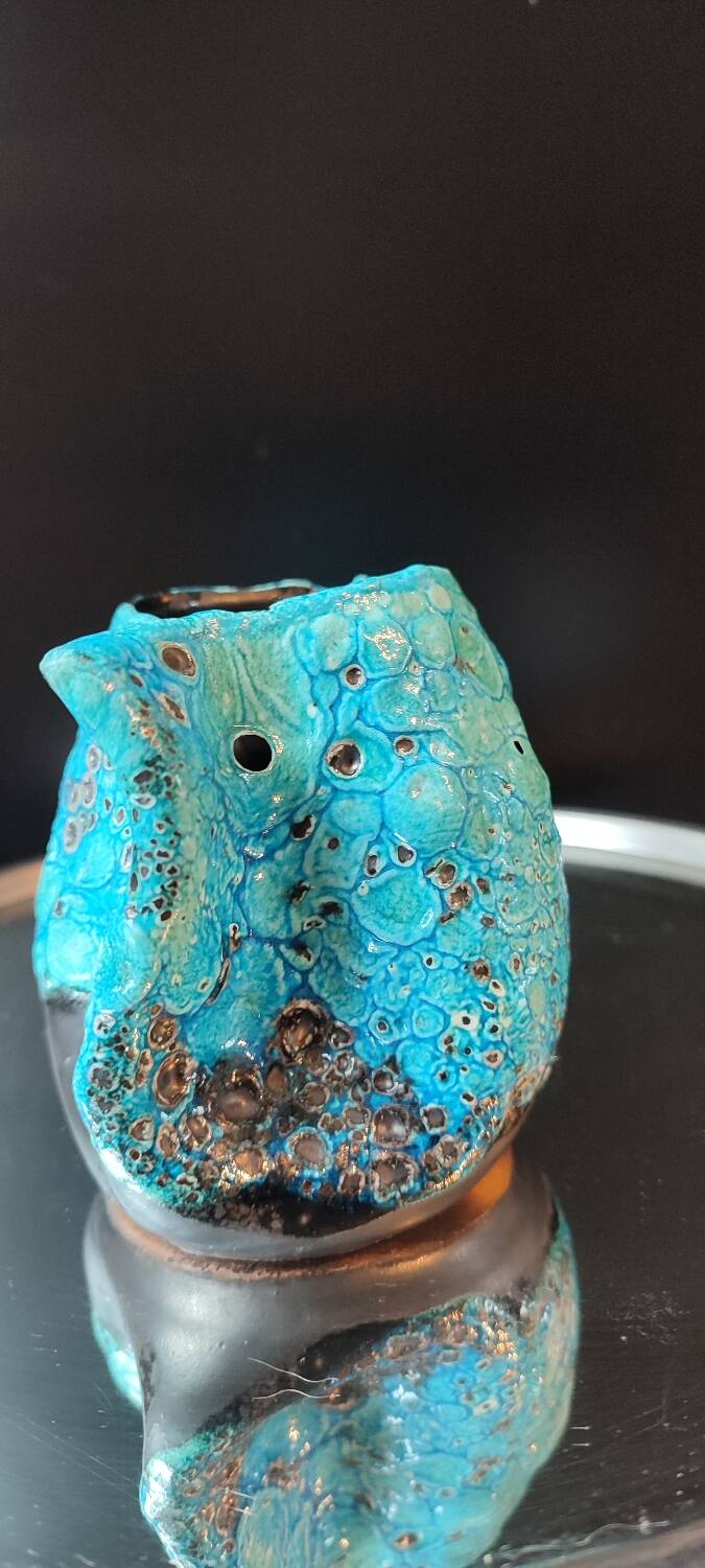 Small ceramic milk jug Cyclope Emaux des Glaciers