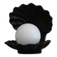 Shell lamp in ceramic and opaline