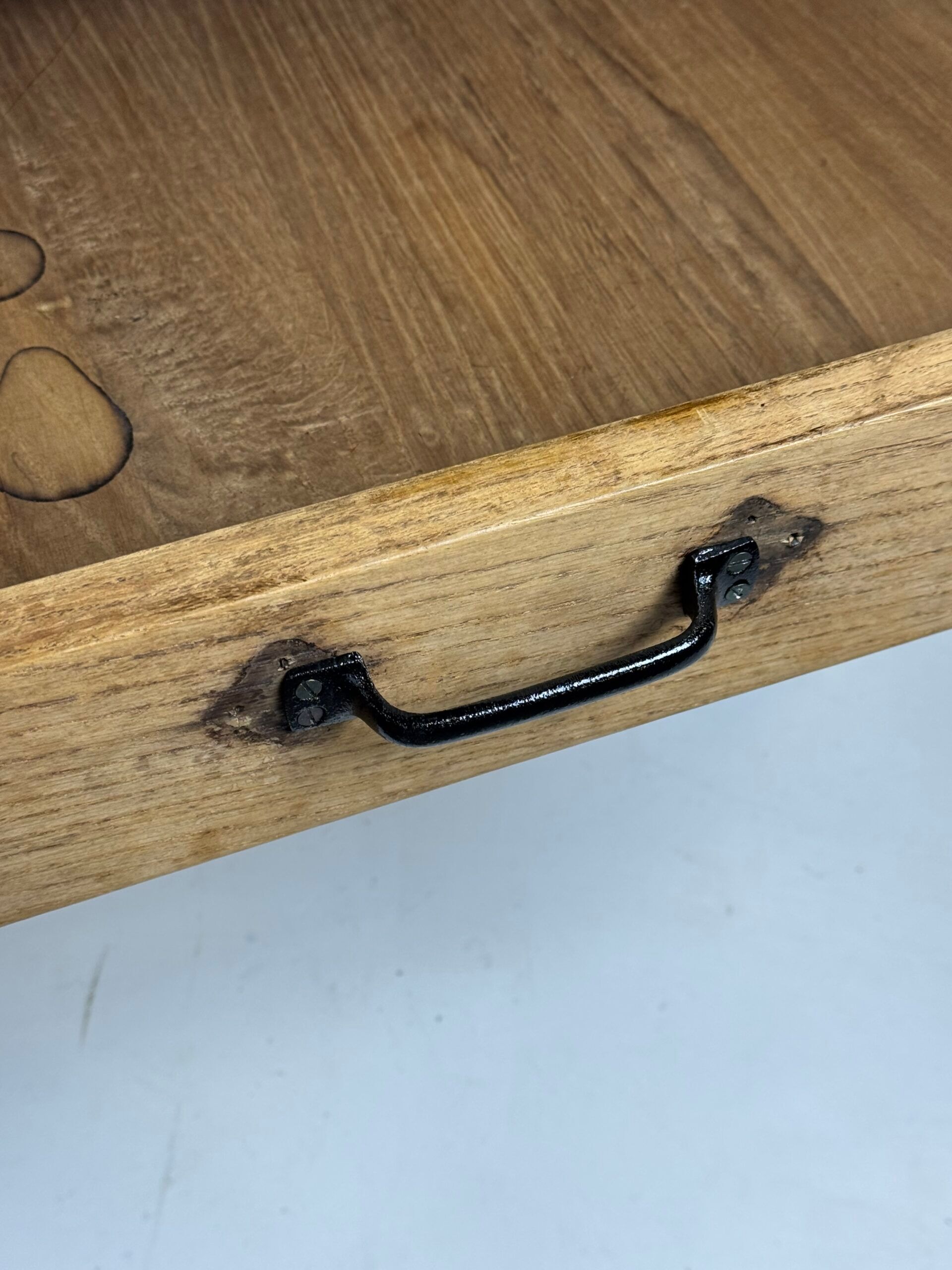 Table de monastère française en chêne du 19ème siècle