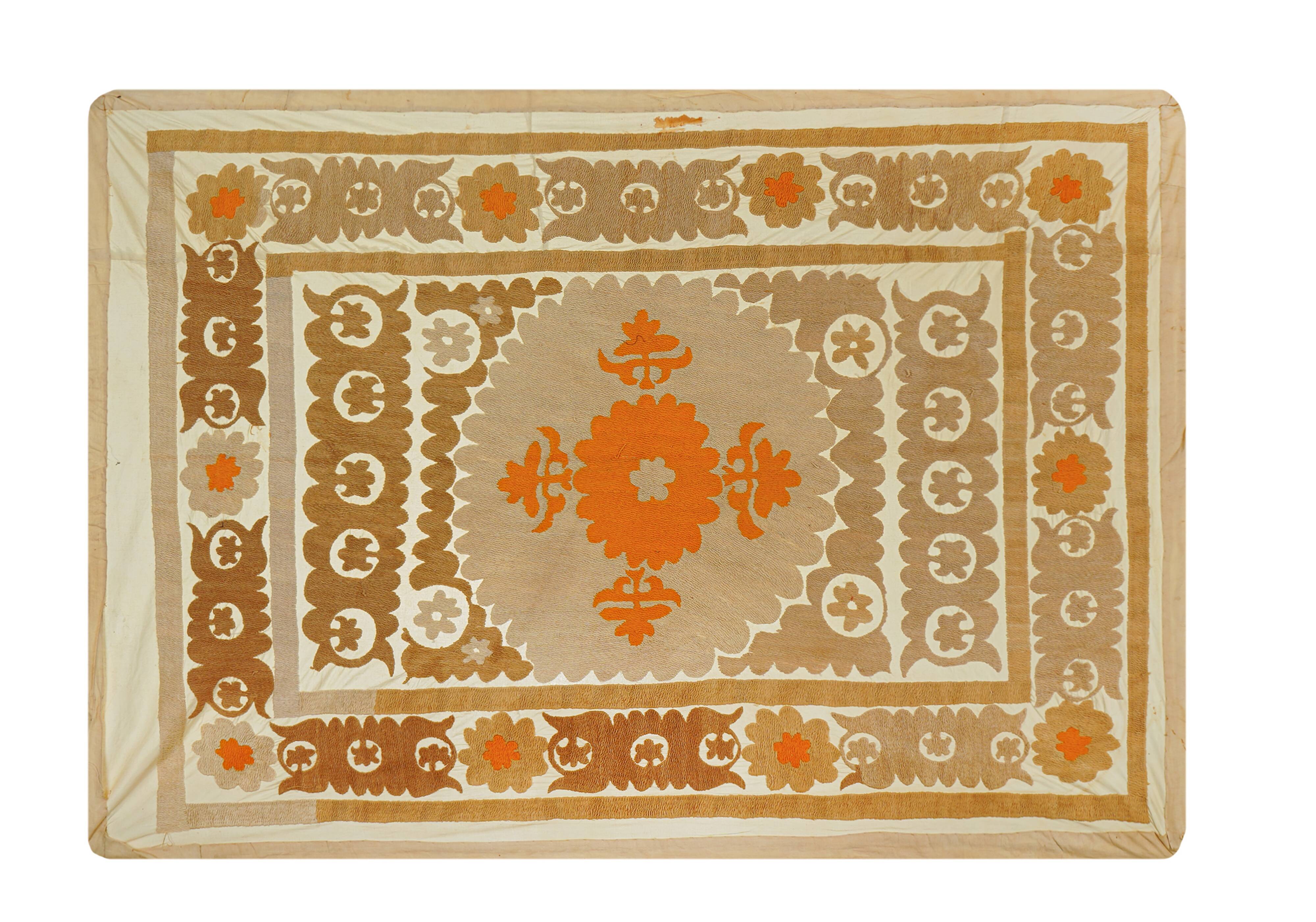 Hand-knotted rug, vintage Turkish rug 103x140 cm