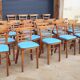 Lot de 24 chaises de bistrot restaurant vintage