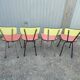 4 chaises formica vintage