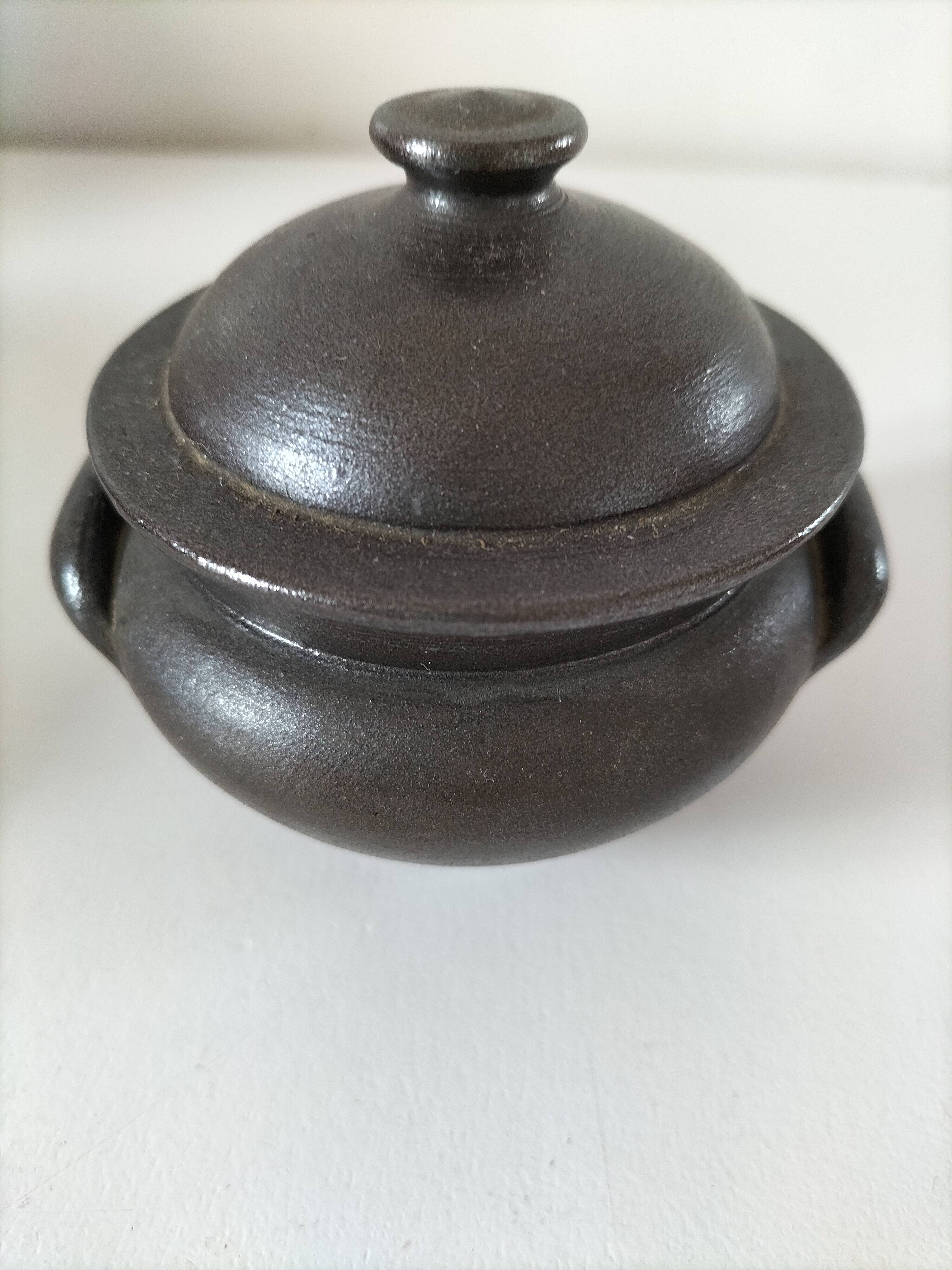 Mini stoneware soup tureen signed Jean Dubost – Noron-la-Poterie 70s