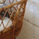 Rattan cot