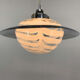 1970's italian murano glass and chrome pendant 'saturn'