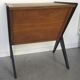 Console ou desserte noire et bois - design italien 1950