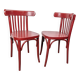 Pair of bentwood bistro chairs