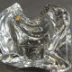 Cendrier cristal bayel vide poche vintage