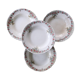 Soup plates x4, Onnaing, Guirlande model, 19th century