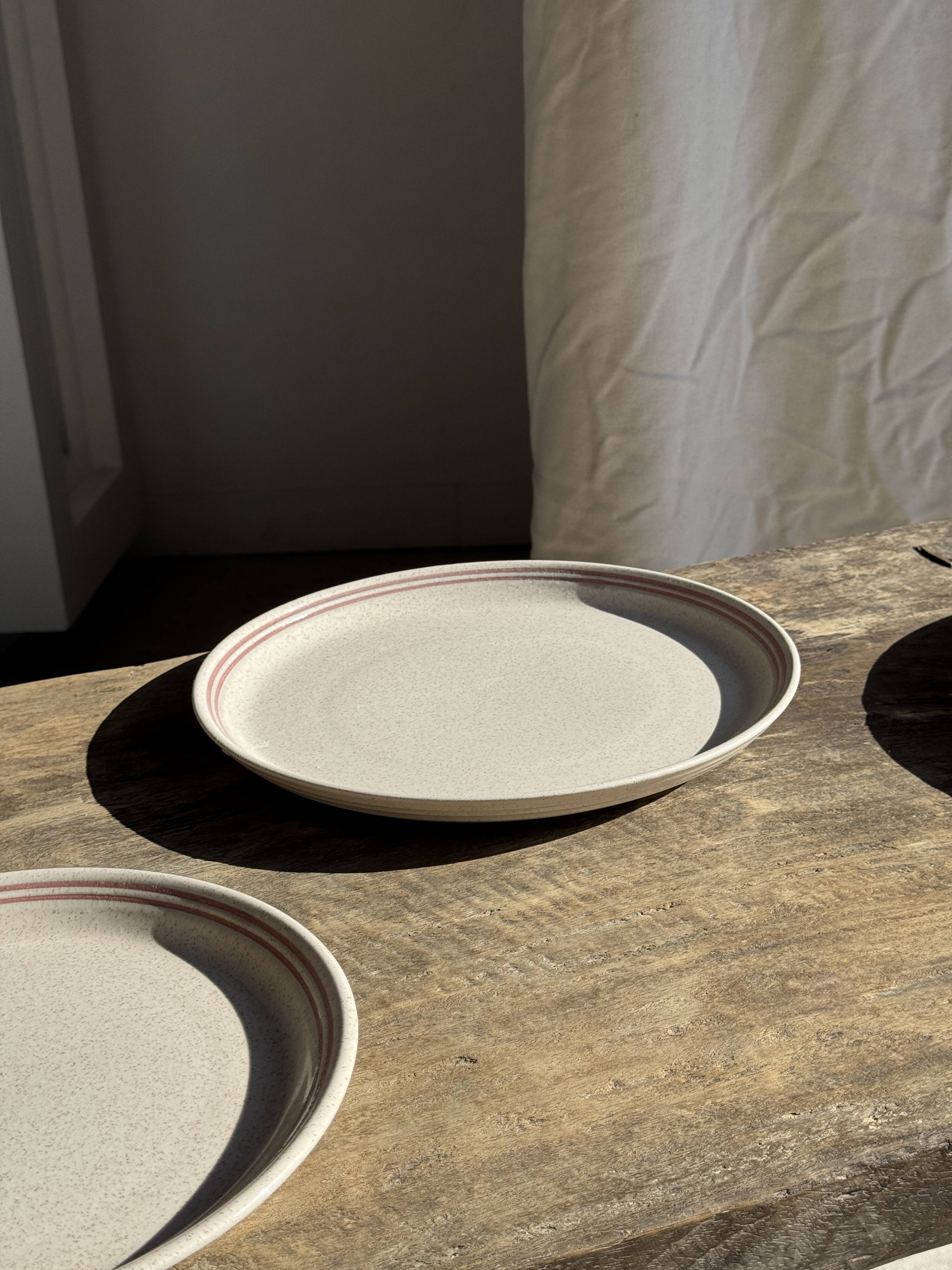 Lunéville table service Art Workshop 8 plates and 2 serving dishes