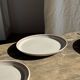 Lunéville table service Art Workshop 8 plates and 2 serving dishes