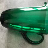 Vintage pichet in verre blown green emerald