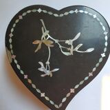 Boite à bijoux en forme de coeur