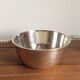 Silver metal bowl