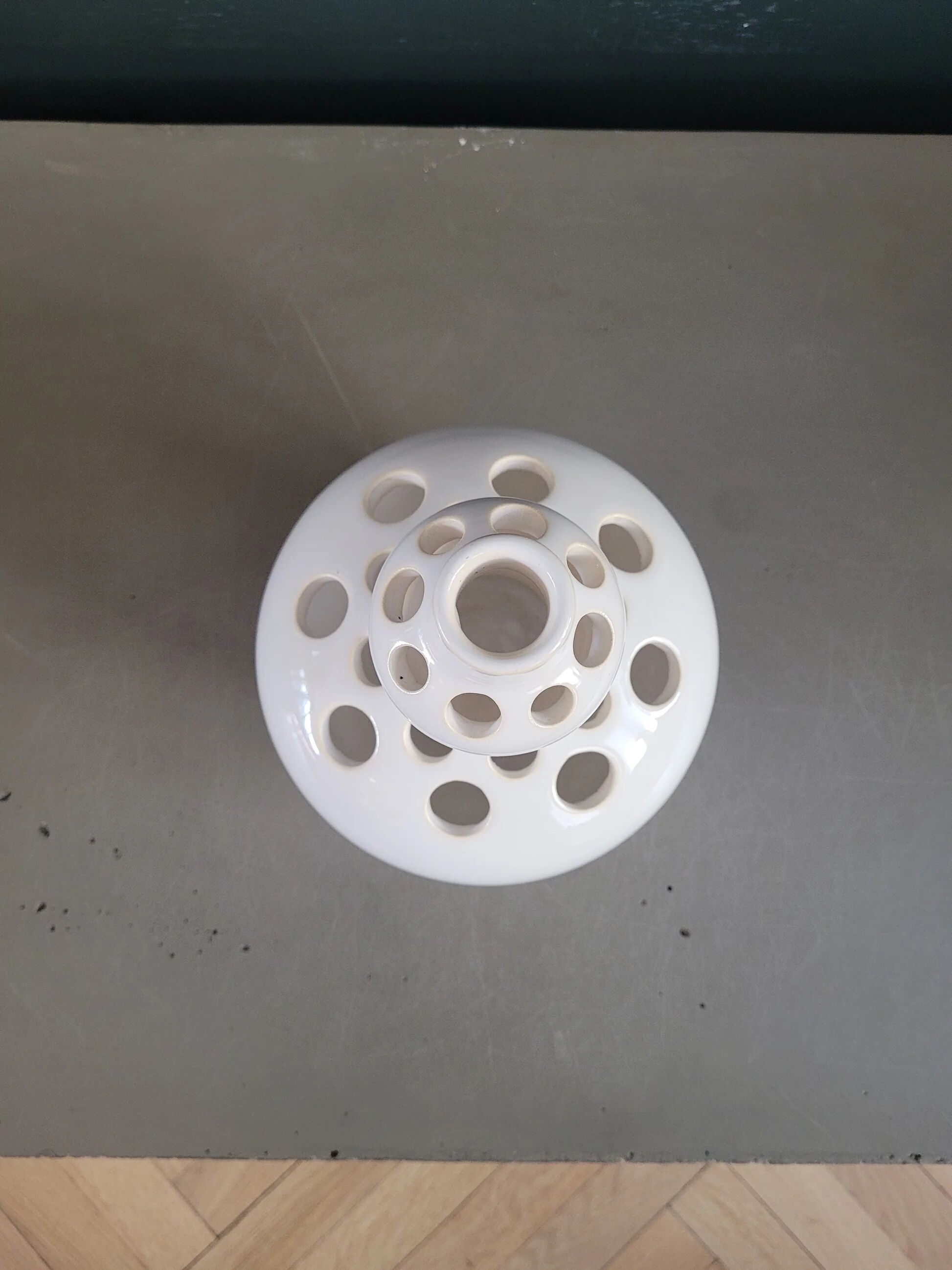 Ceramic flower holder with 24 holes