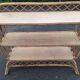 Vintage rattan shelf