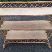 Vintage rattan shelf