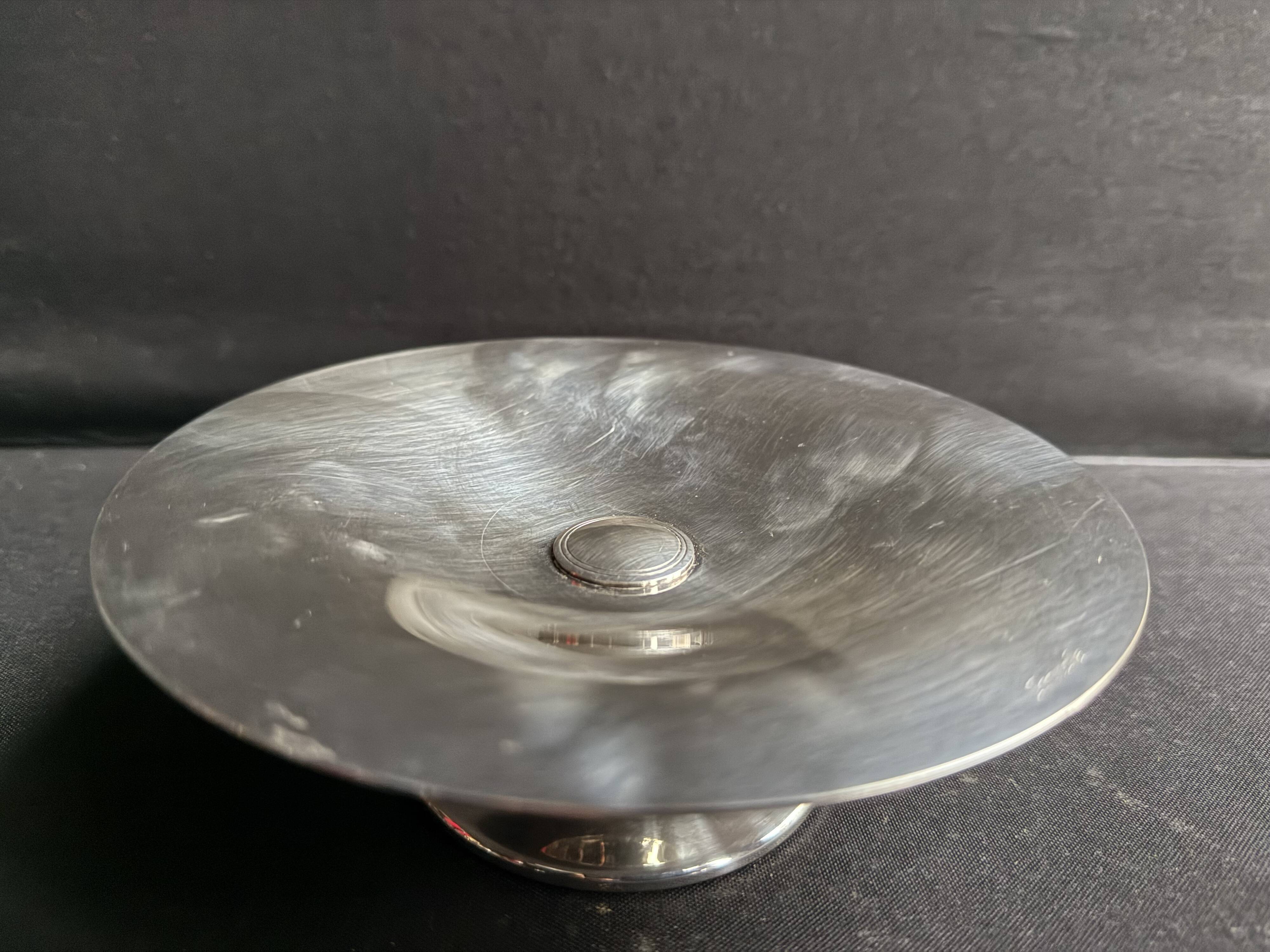Cup Silver-plated metal and Chinese lacquer Christofle Talisman