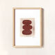 Duo of Paintings on paper • terracotta M601 and M598 • signed eawy