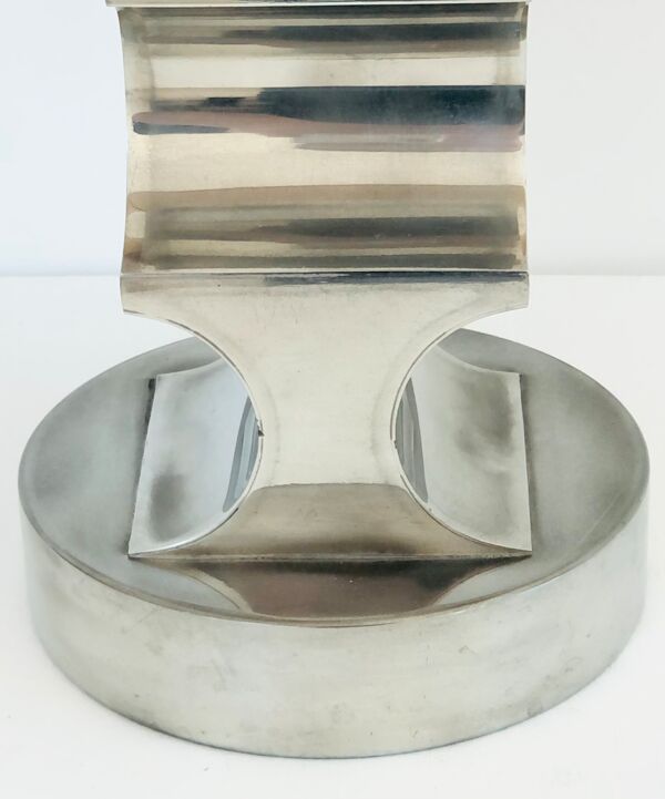 Lampe de salon vintage base en étain, Italie années 60