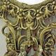 french antique Louis XlV bronze beveled mirror with 3 lights