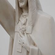 “Christ King in Our Home” Plaster Statue, Belgium, ca. 1920