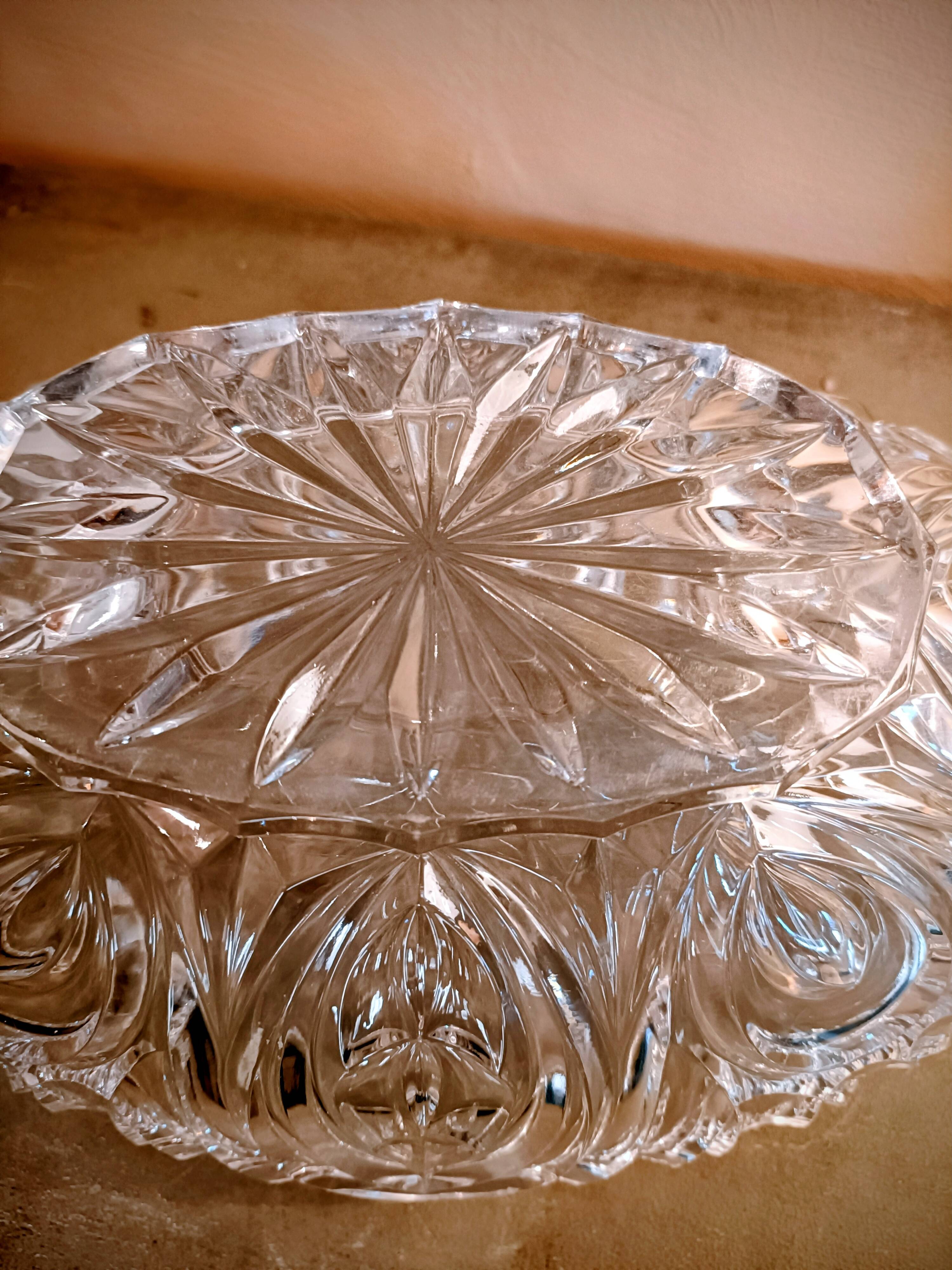 Cut crystal bowl