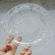 5 Small Transparent Frosted Glass Plates Vintage Floral Decor Kig Indo