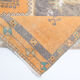 3x11 orange vintage runner rug, 88x341cm