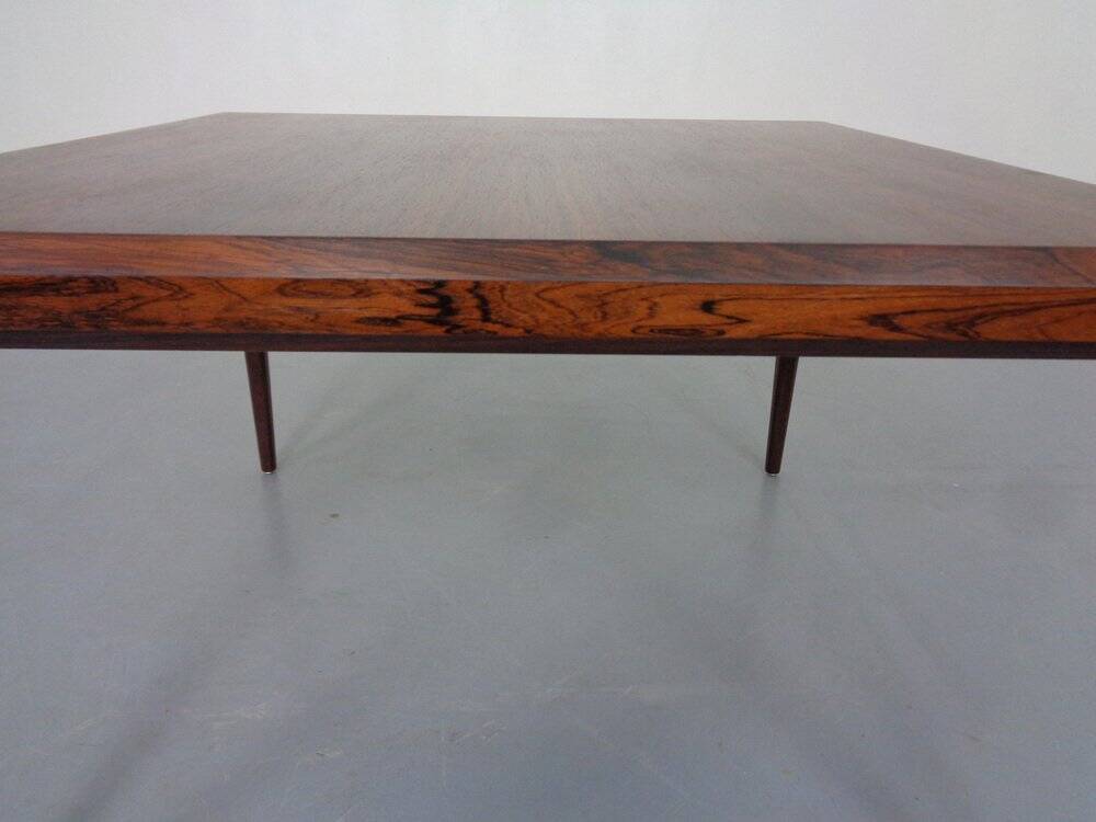 Rosewood coffee table by Johannes Andersen for CFC Silkeborg, Denmark, 1950s.