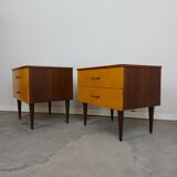 Bedside table/Nightstand, pair 1960s