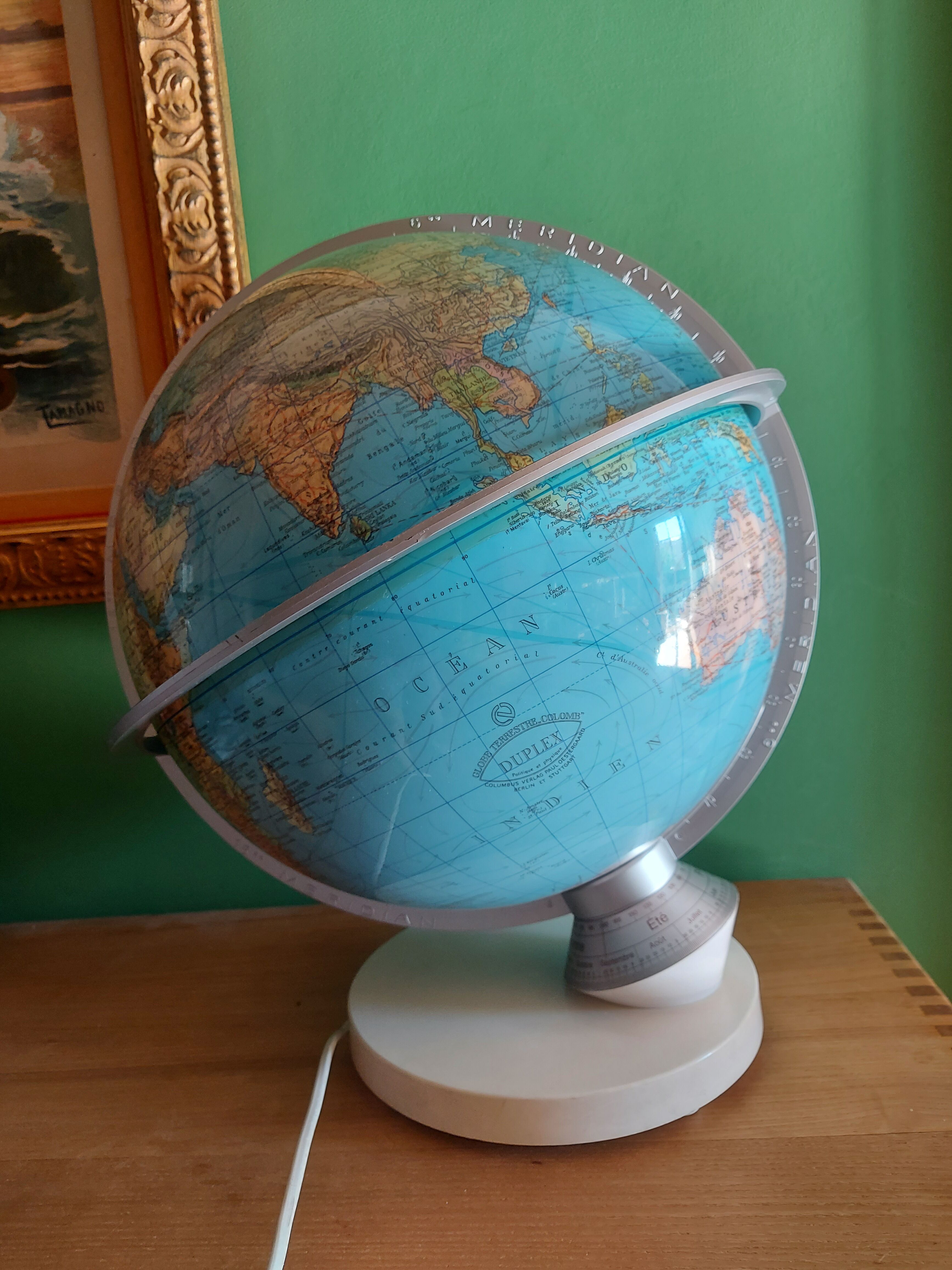 Luminous globe Columbus70'S , Columbus Verlag , Paul Oestergaard