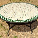 Table zellige ronde de 130 cm