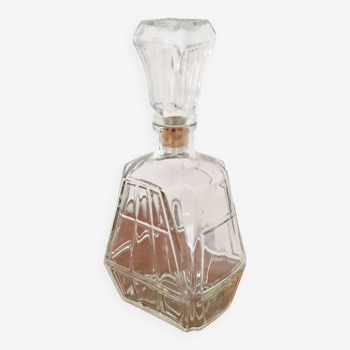 Art deco style glass carafe
