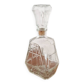 Art deco style glass carafe