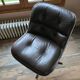 Charles Pollock Knoll Brown Leather Office Chair - Without Armrests