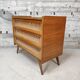 Commode vintage bois et rotin