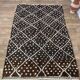 Traditional Berber rug dyed with walnut 240 x 150 cm
