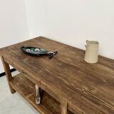 Comptoir ancien, table drapière des années 50