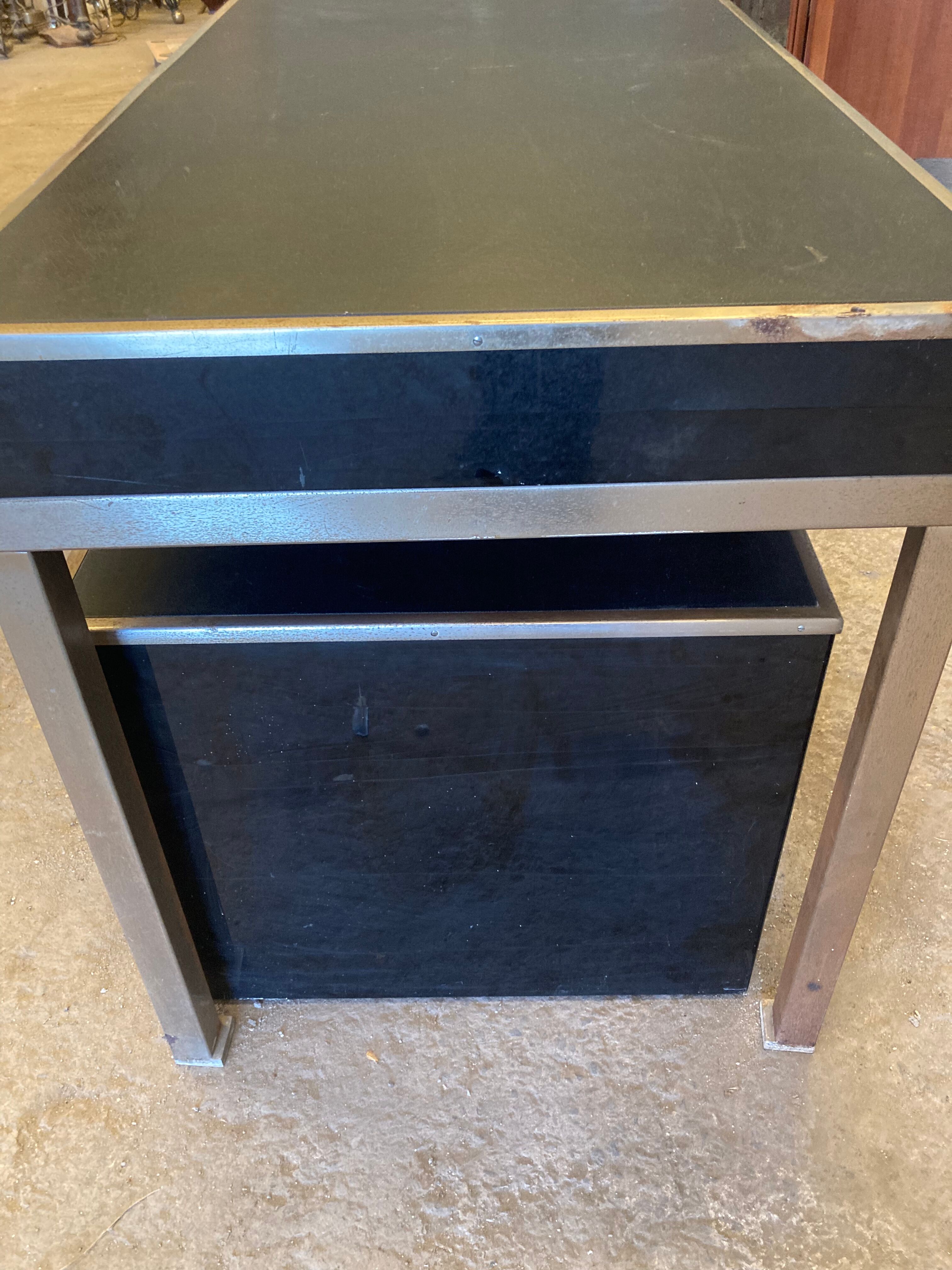 Office model 130 black Guy Lefèvre 1970 house Jansen