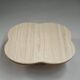 Travertine clover coffee table, 1970s Italy.