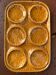 Vintage ochre earthenware artichoke dish, 6 compartments, relief flowers.