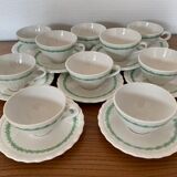 Set of 10 coffee cups 1930