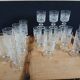 4 verres à eau vintages