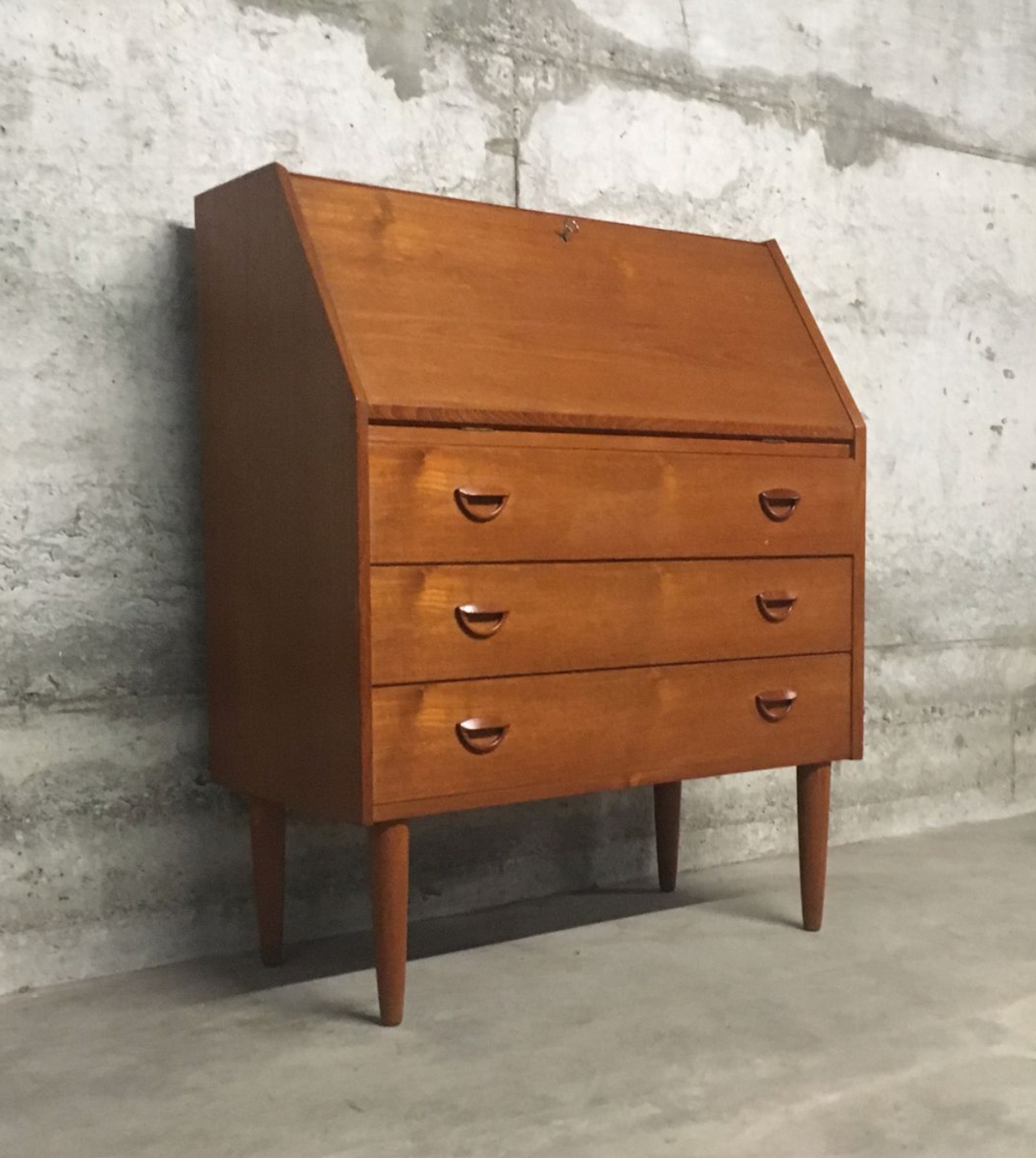 Teak Secretaire by Kai Kristiansen for Feldballes Møbelfabrik, 1960s