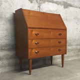 Teak Secretaire by Kai Kristiansen for Feldballes Møbelfabrik, 1960s