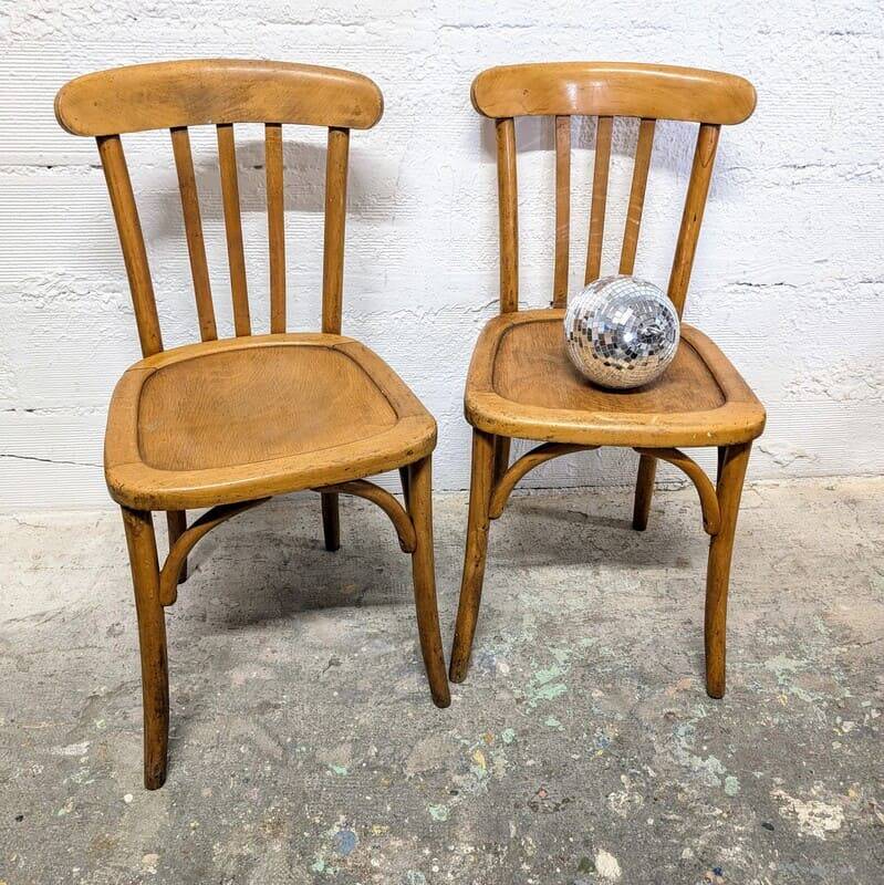 Pair of Luterma bistro chairs