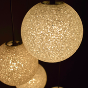 Vintage five-globe ceiling lamp 1960
