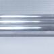 three long aluminum shop handles from the mid-20th century