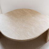 Table basse en travertin le coquillage